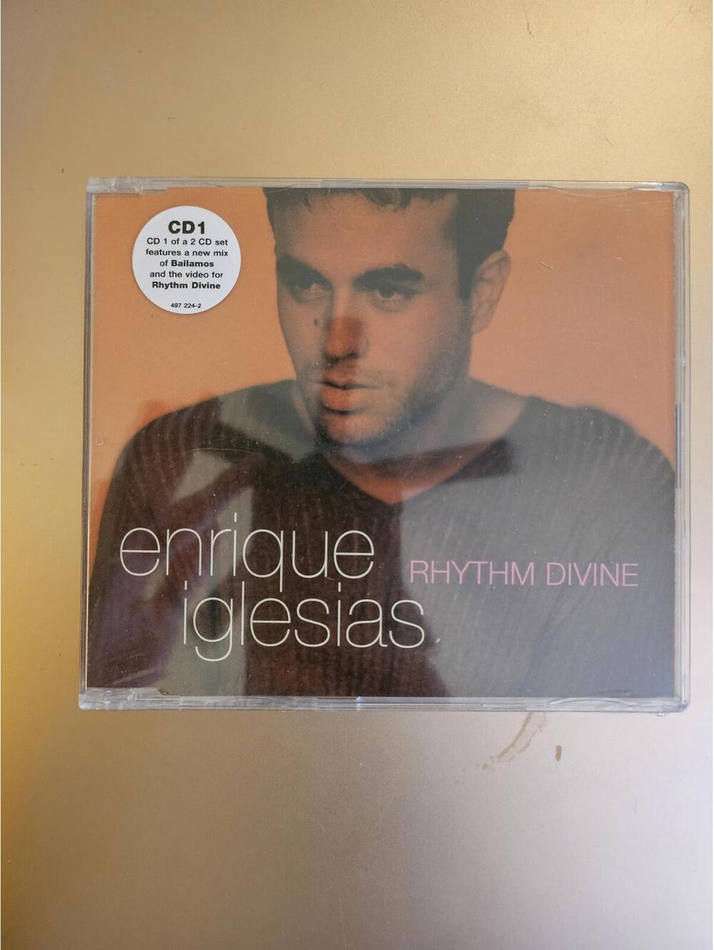 ENRIQUE IGLESIAS  "Rhythm Devine" UK import CD Single 1990s - NEW unopened